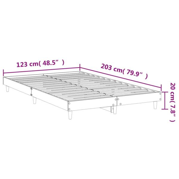 Bettgestell Sonoma-Eiche 120x200 cm Holzwerkstoff