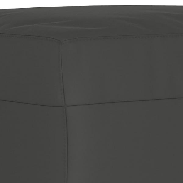 Fußhocker Dunkelgrau 60x50x41 cm Mikrofasergewebe