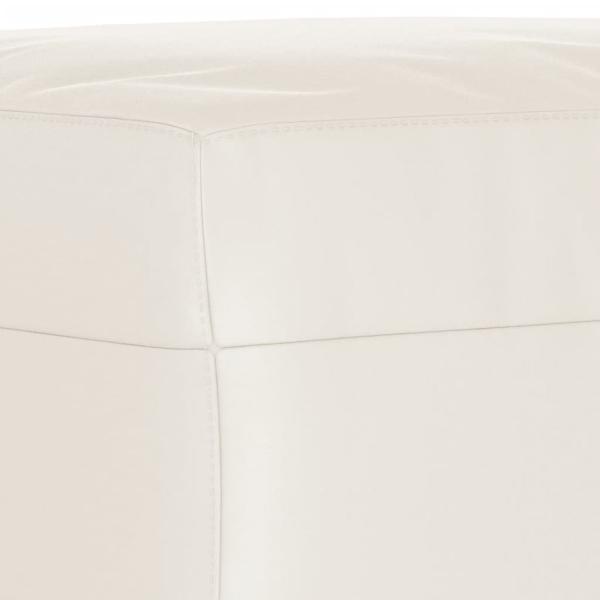 Fußhocker Beige 60x50x41 cm Mikrofasergewebe