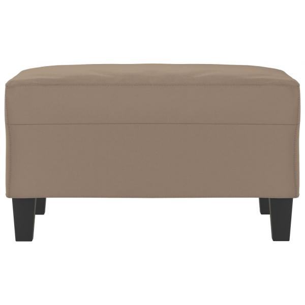 Fußhocker Taupe 70x55x41 cm Mikrofasergewebe