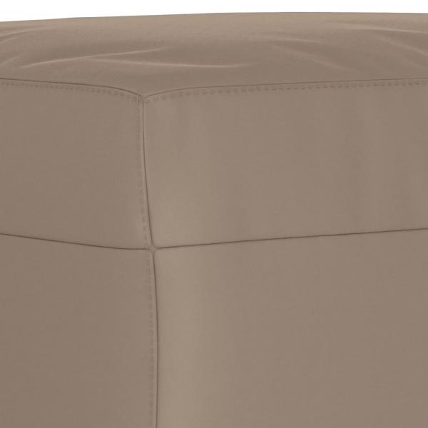 Fußhocker Taupe 70x55x41 cm Mikrofasergewebe