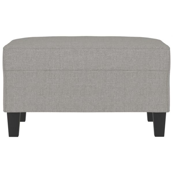 Fußhocker Hellgrau 70x55x41 cm Stoff