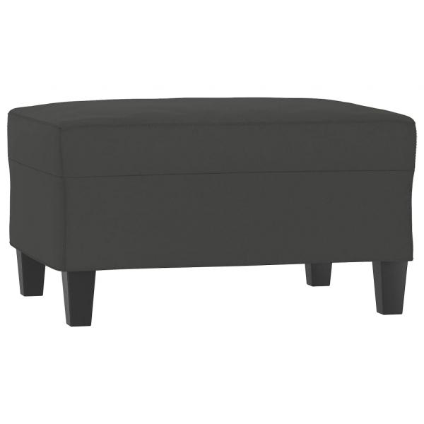 Fußhocker Dunkelgrau 70x55x41 cm Mikrofasergewebe