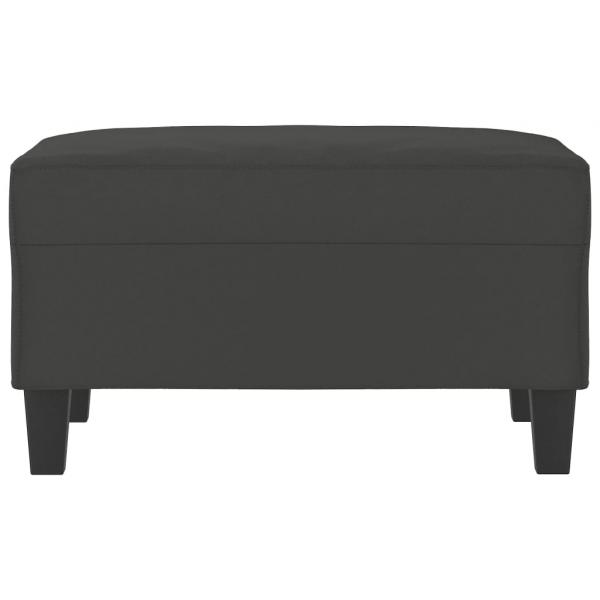 Fußhocker Dunkelgrau 70x55x41 cm Mikrofasergewebe