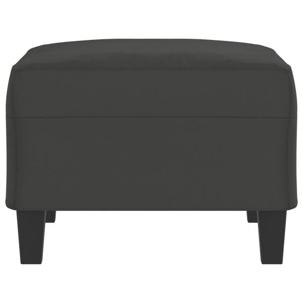 Fußhocker Dunkelgrau 70x55x41 cm Mikrofasergewebe