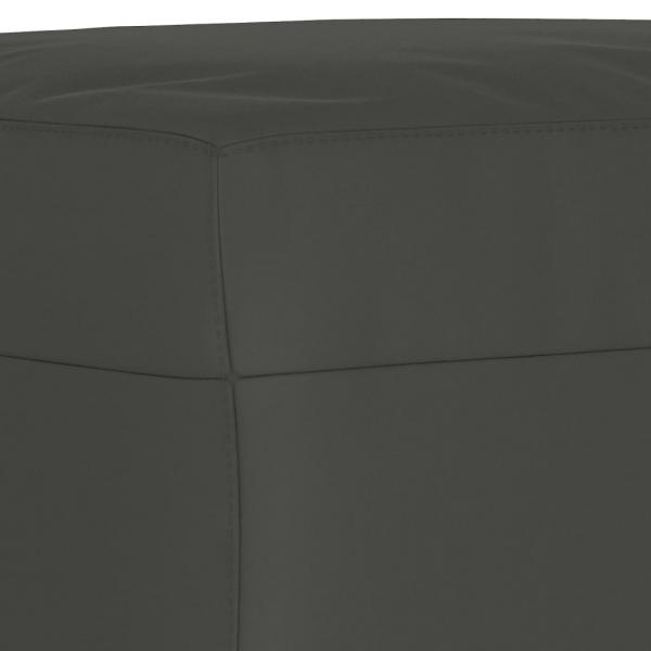 Fußhocker Dunkelgrau 70x55x41 cm Mikrofasergewebe