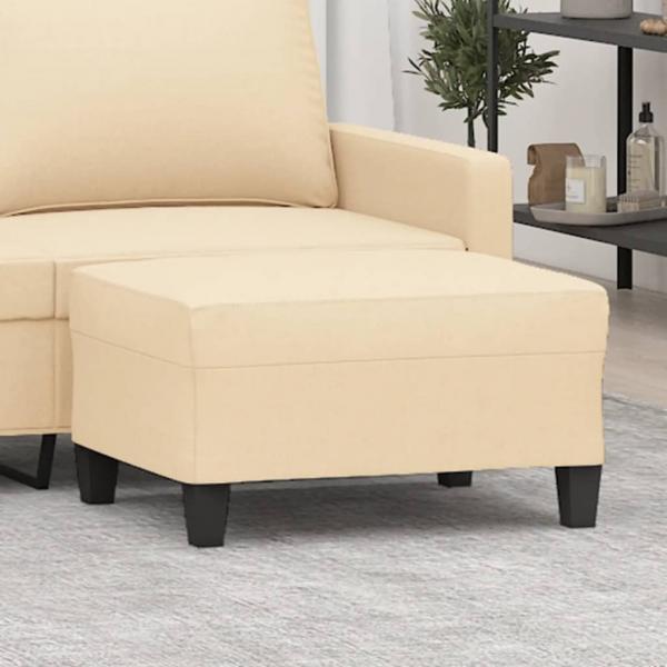 ARDEBO.de - Fußhocker Creme 70x55x41 cm Stoff