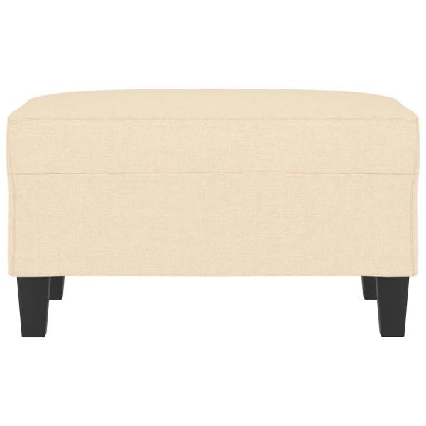Fußhocker Creme 70x55x41 cm Stoff