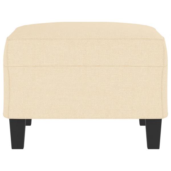 Fußhocker Creme 70x55x41 cm Stoff
