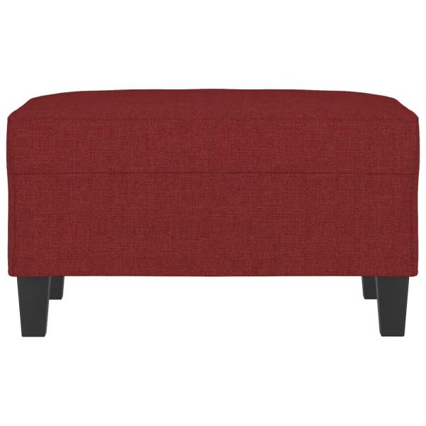 Fußhocker Weinrot 70x55x41 cm Stoff