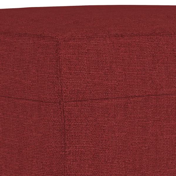 Fußhocker Weinrot 70x55x41 cm Stoff