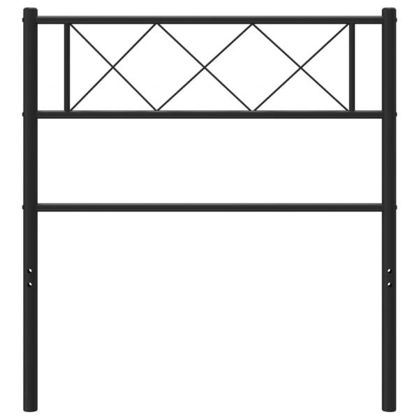 Kopfteil Metall Schwarz 100 cm