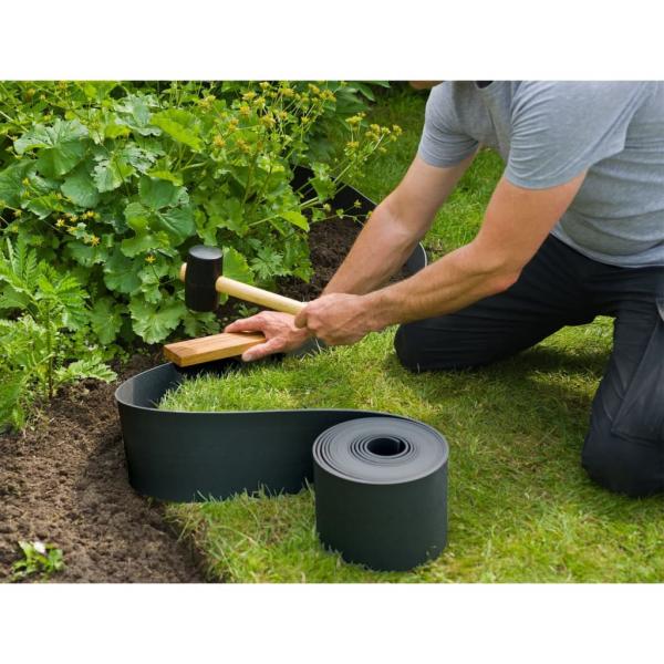 Nature Rasenkante 0,075x10 m 3 mm Schwarz