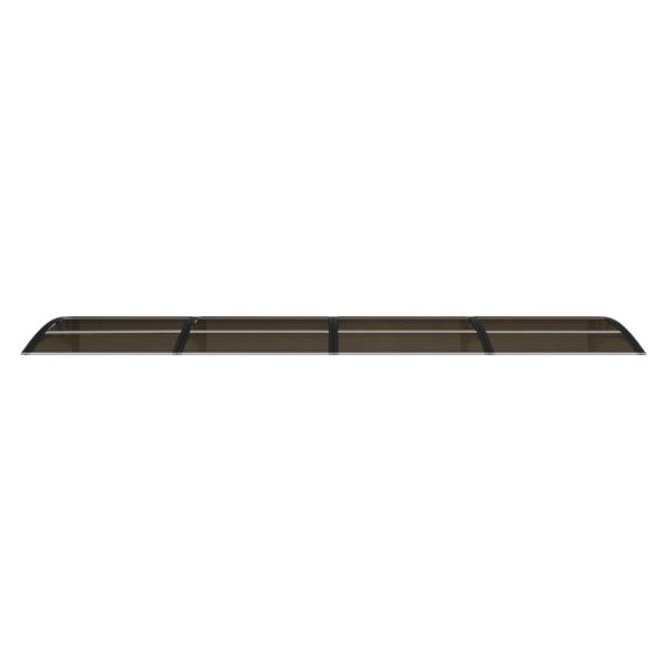 Türvordach Schwarz 350x75 cm Polycarbonat