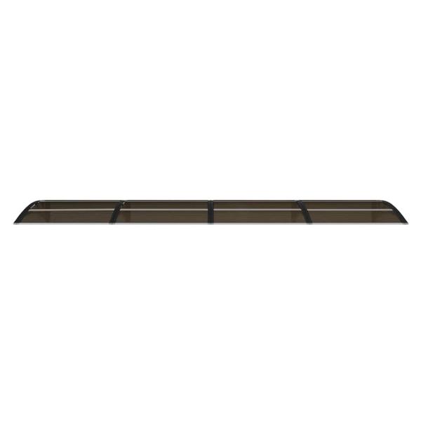 Türvordach Schwarz 350x75 cm Polycarbonat