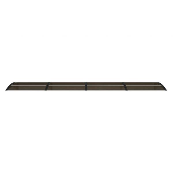 Türvordach Schwarz 400x75 cm Polycarbonat