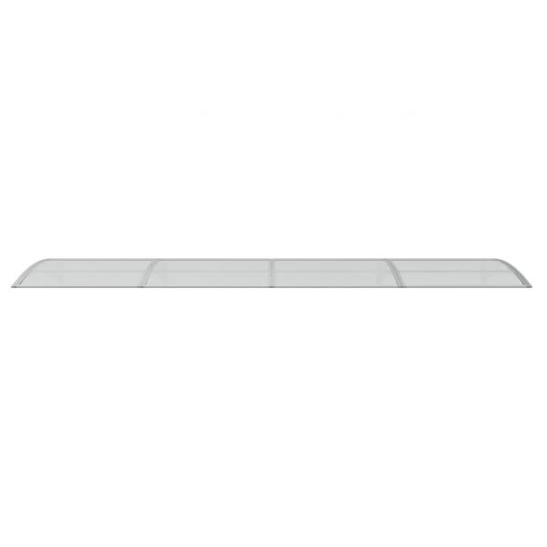 Türvordach Grau 400x100 cm Polycarbonat