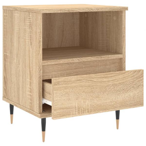 Nachttische 2 Stk. Sonoma-Eiche 40x35x50 cm Holzwerkstoff