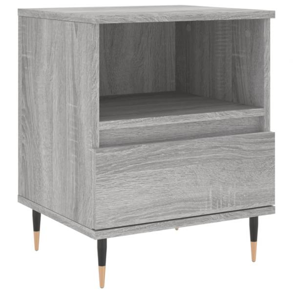 Nachttisch Grau Sonoma 40x35x50 cm Holzwerkstoff