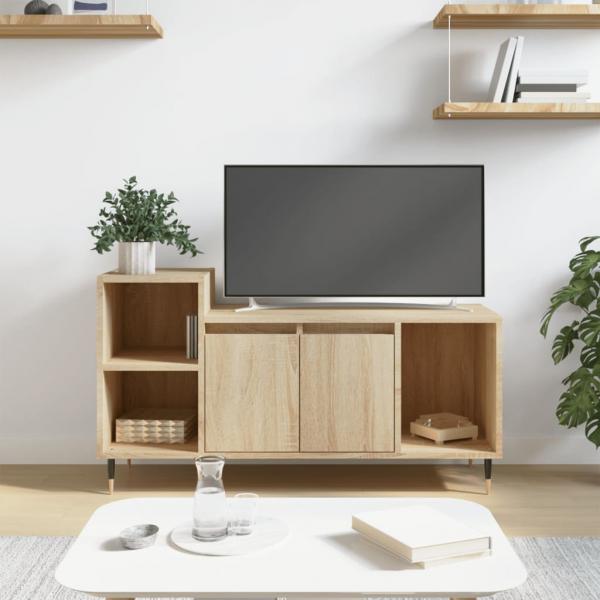 ARDEBO.de - TV-Schrank Sonoma-Eiche 100x35x55 cm Holzwerkstoff