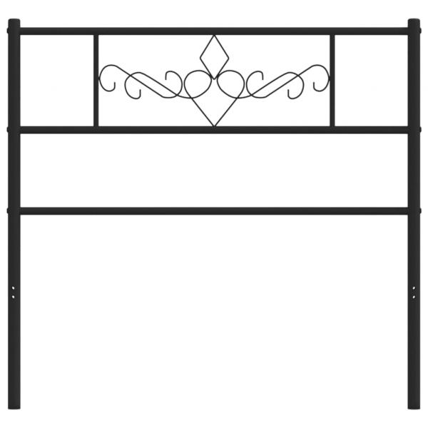 Kopfteil Metall Schwarz 100 cm