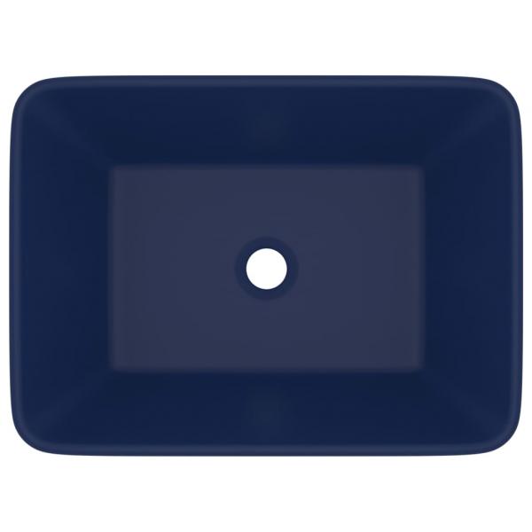 Luxus-Waschbecken Matt Dunkelblau 41x30x12 cm Keramik