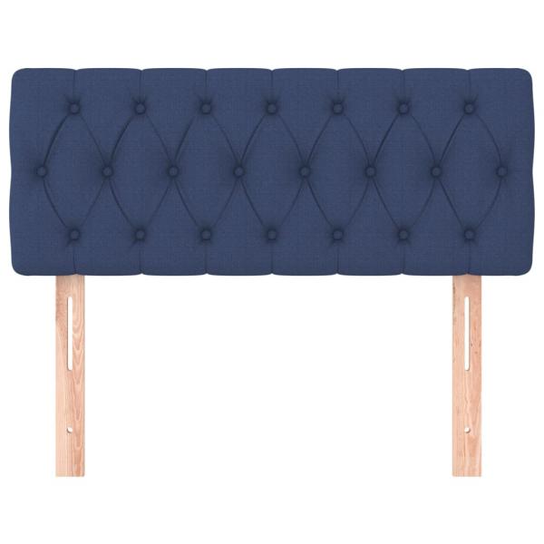 Kopfteil Blau 90x7x78/88 cm Stoff
