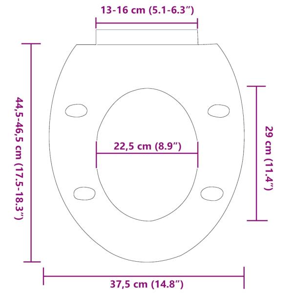 Toilettensitz mit Absenkautomatik und Quick-Release-Design Weiß
