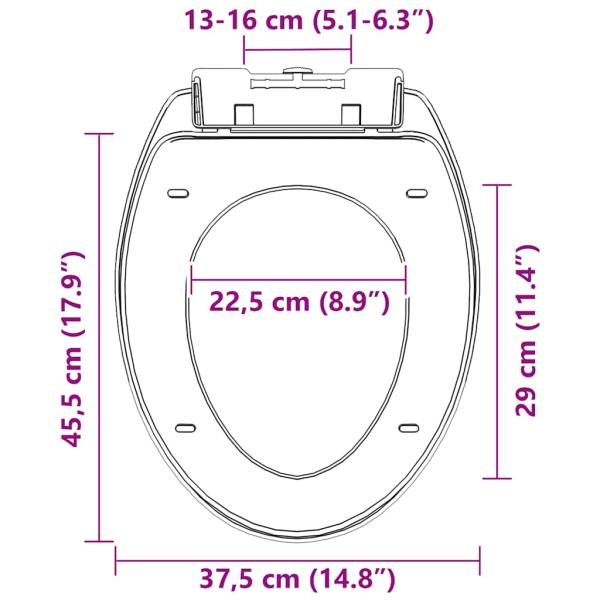 Toilettensitz mit Absenkautomatik und Quick-Release-Design Weiß