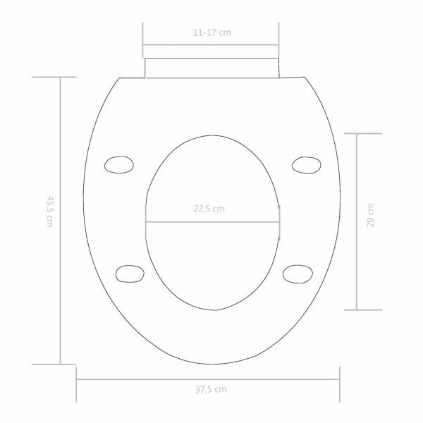 Toilettensitz mit Absenkautomatik und Quick-Release-Design Weiß