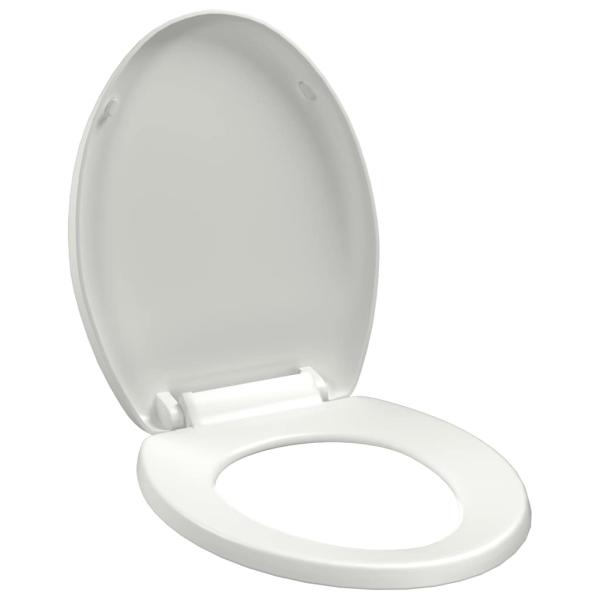 Toilettensitz mit Absenkautomatik und Quick-Release-Design Weiß