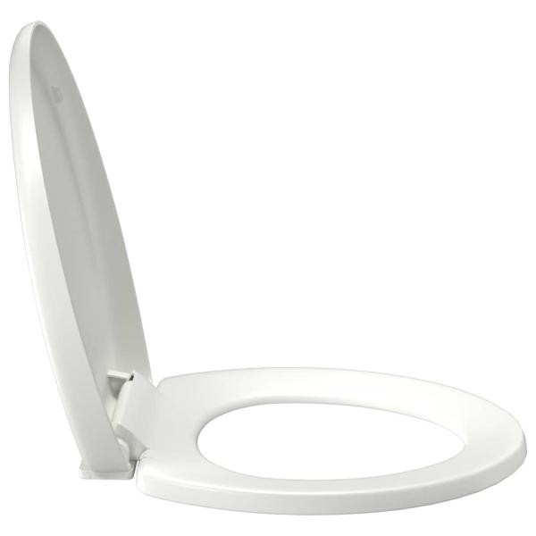 Toilettensitz mit Absenkautomatik und Quick-Release-Design Weiß