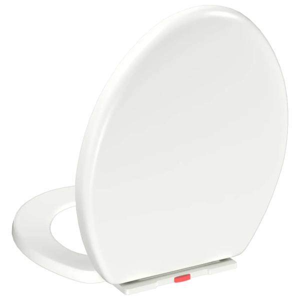 Toilettensitz mit Absenkautomatik und Quick-Release-Design Weiß
