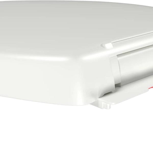 Toilettensitz mit Absenkautomatik und Quick-Release-Design Weiß