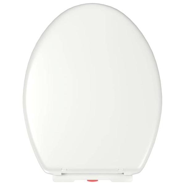 Toilettensitz mit Absenkautomatik und Quick-Release-Design Weiß