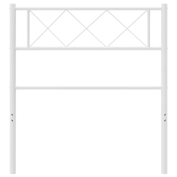 Kopfteil Metall Weiß 90 cm