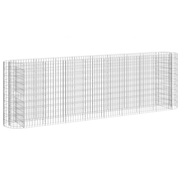 Gabionen-Hochbeet Verzinktes Eisen 330x50x100 cm