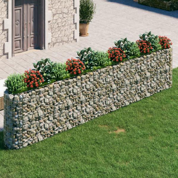ARDEBO.de - Gabionen-Hochbeet Verzinktes Eisen 470x50x100 cm