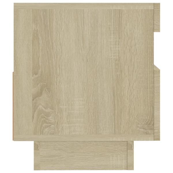 TV-Schrank mit LED-Leuchten Sonoma-Eiche 80x35x40 cm