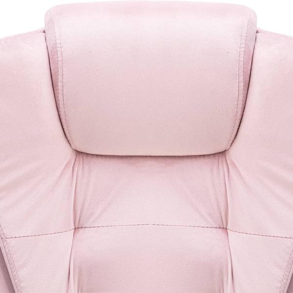 Massage-Bürostuhl Rosa Samt