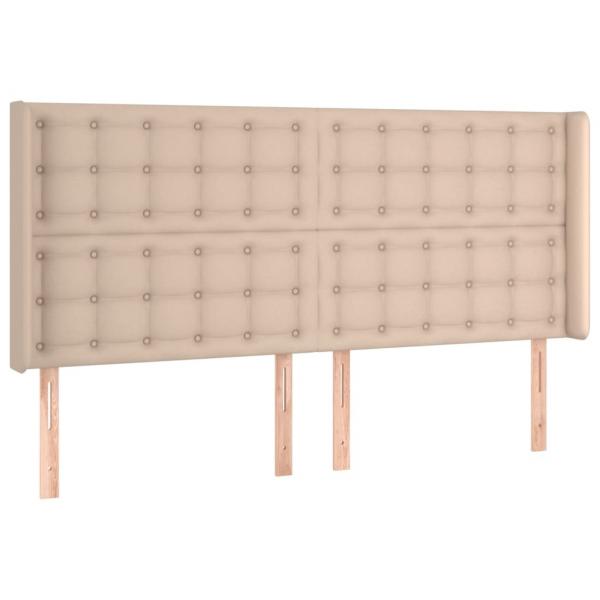 Boxspringbett mit Matratze & LED Cappuccino-Braun 180x200cm