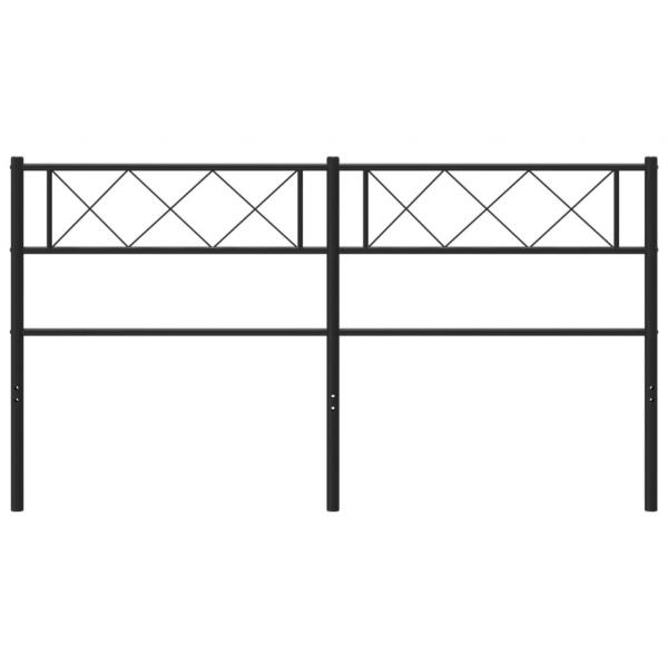 Kopfteil Metall Schwarz 120 cm