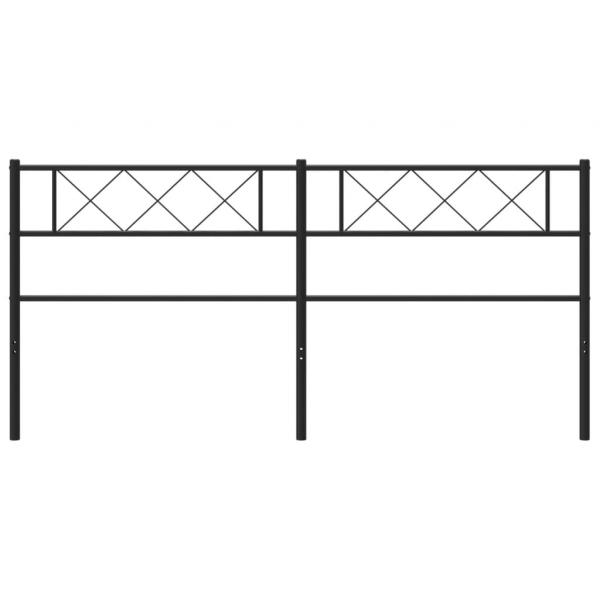 Kopfteil Metall Schwarz 200 cm