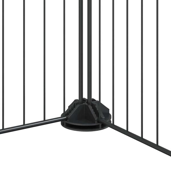 8-tlg. Haustierkäfig Schwarz 35x35 cm Stahl