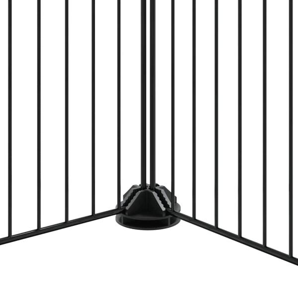 20-tlg. Haustierkäfig mit Tür Schwarz 35x35 cm Stahl