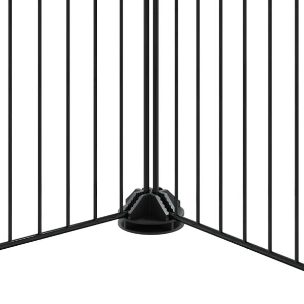 36-tlg. Haustierkäfig mit Tür Schwarz 35x35 cm Stahl