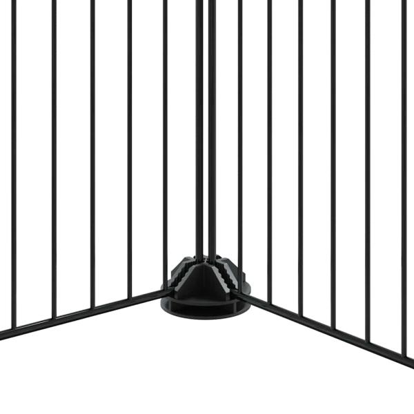 44-tlg. Haustierkäfig mit Tür Schwarz 35x35 cm Stahl