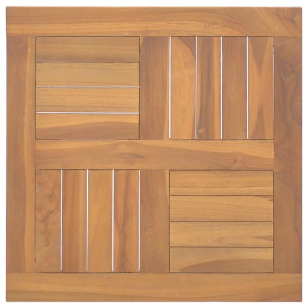 ARDEBO.de - Tischplatte Quadratisch 50x50x2,5 cm Massivholz Teak