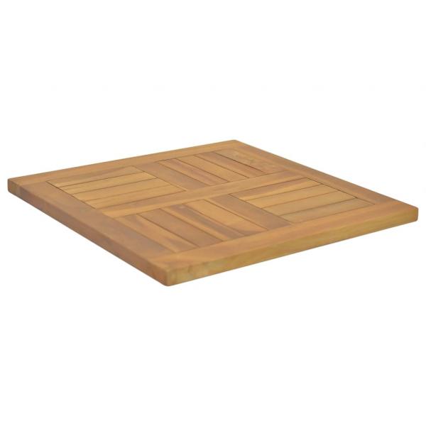 Tischplatte Quadratisch 50x50x2,5 cm Massivholz Teak