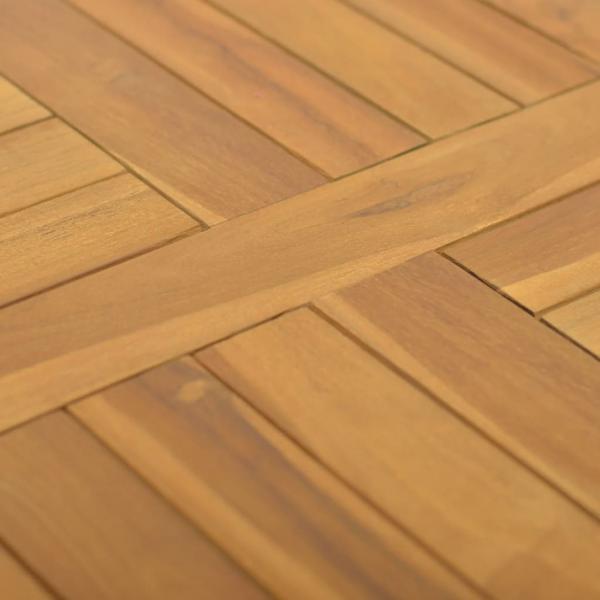 Tischplatte Quadratisch 50x50x2,5 cm Massivholz Teak